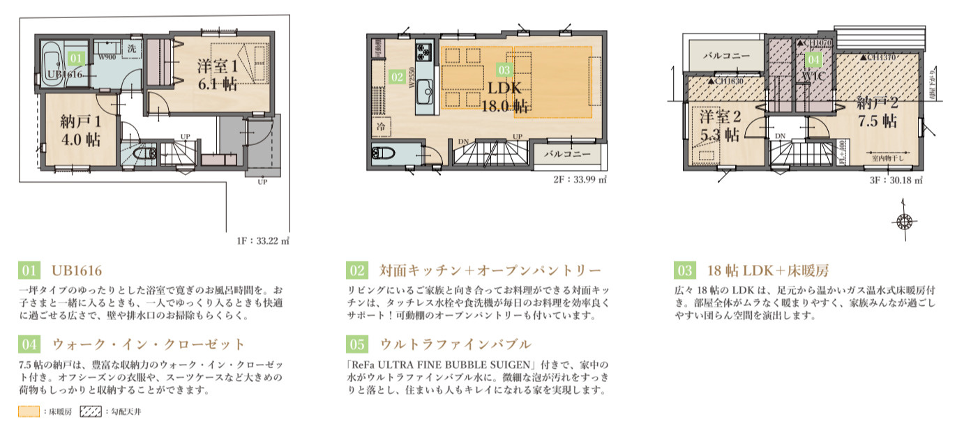 横浜市鶴見区下末吉5丁目 新築戸建て【仲介手数料無料】の間取り