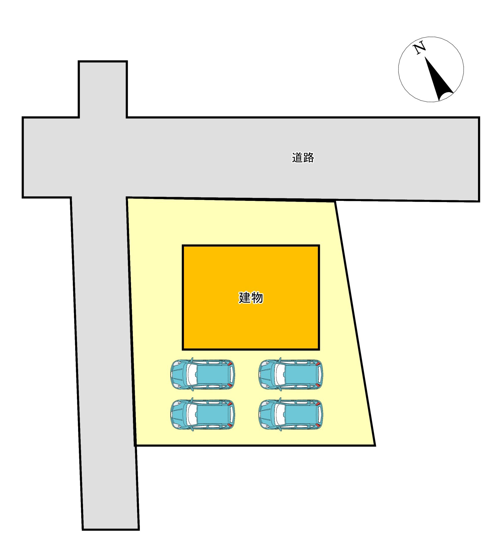 藤岡市立石　中古住宅の区画図|◇土地81.62坪◇