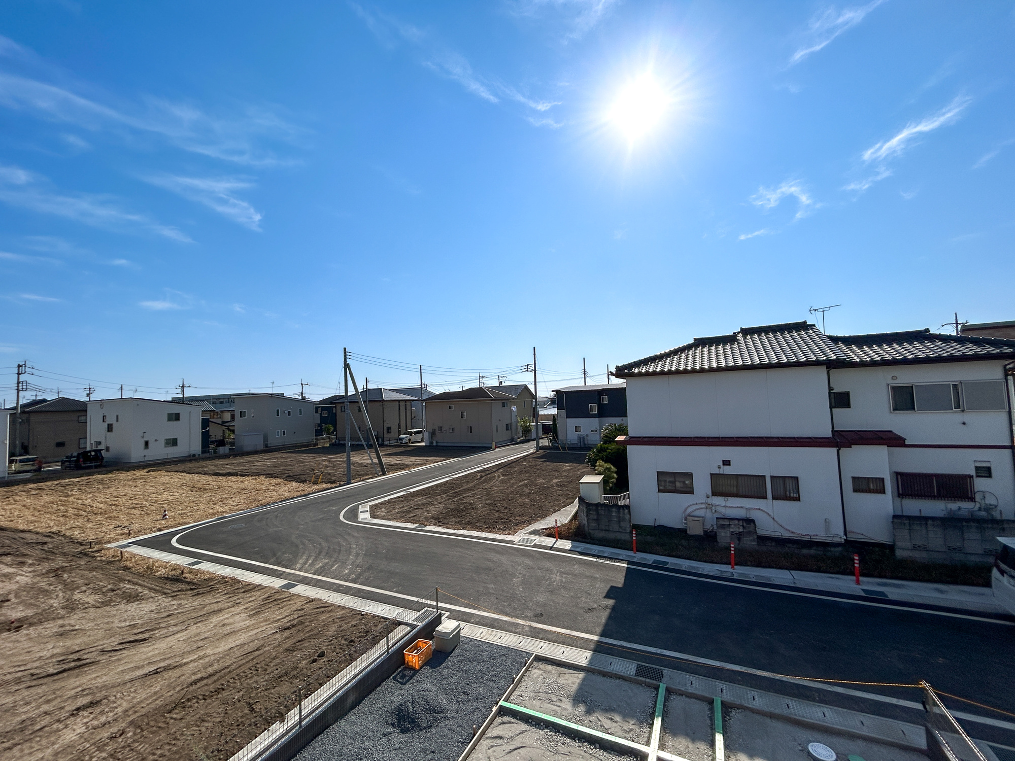 前橋市箱田町8期　新築住宅全3棟の展望|見晴らしの良い眺望は開放感たっぷり♪