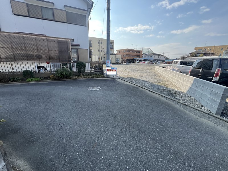 【前面道路含む現地写真】1873-9、-11はお互いに利用できるスペースとして協定道路の扱いとなります