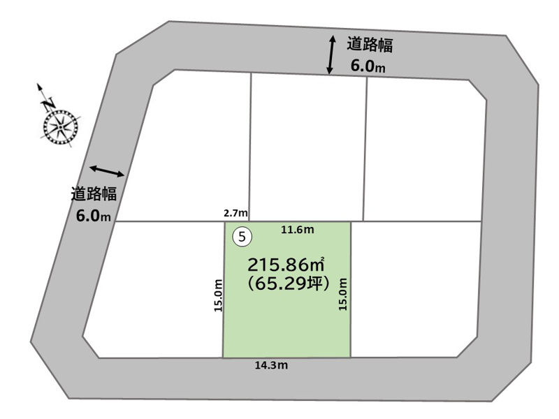 【５号地　区画図】