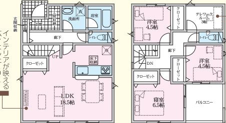 クレイドルガーデン　沼津市下香貫　第33　全2棟の間取り|●1号棟間取り図●
 土日祝日はもちろん、平日のお仕事終わりのお時間でもご内覧可能です♪ ご見学ご希望がございましたらお気軽にご相談ください！ お問い合わせは、090-6400-6118まで♪