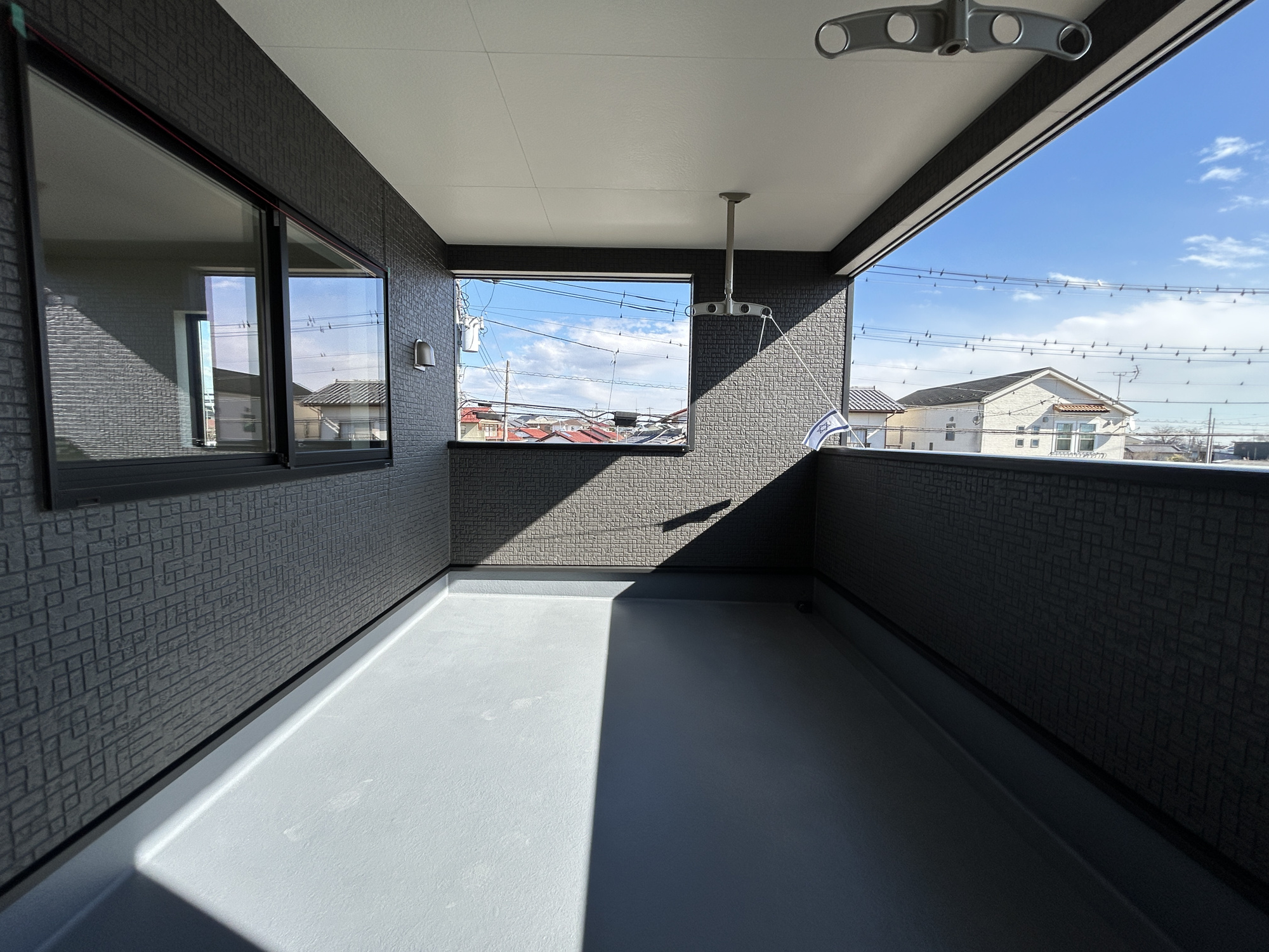 伊勢崎市曲輪町第1　新築住宅全1棟のバルコニー|同社施工例