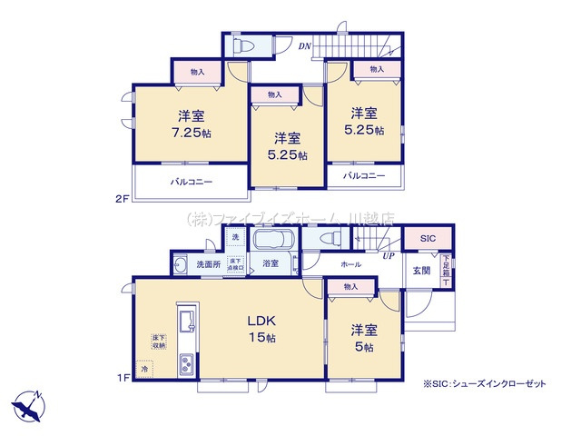 【D号棟　間取図】