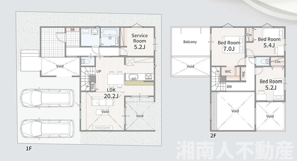 藤沢市鵠沼海岸６丁目１７－５新築戸建ての間取り