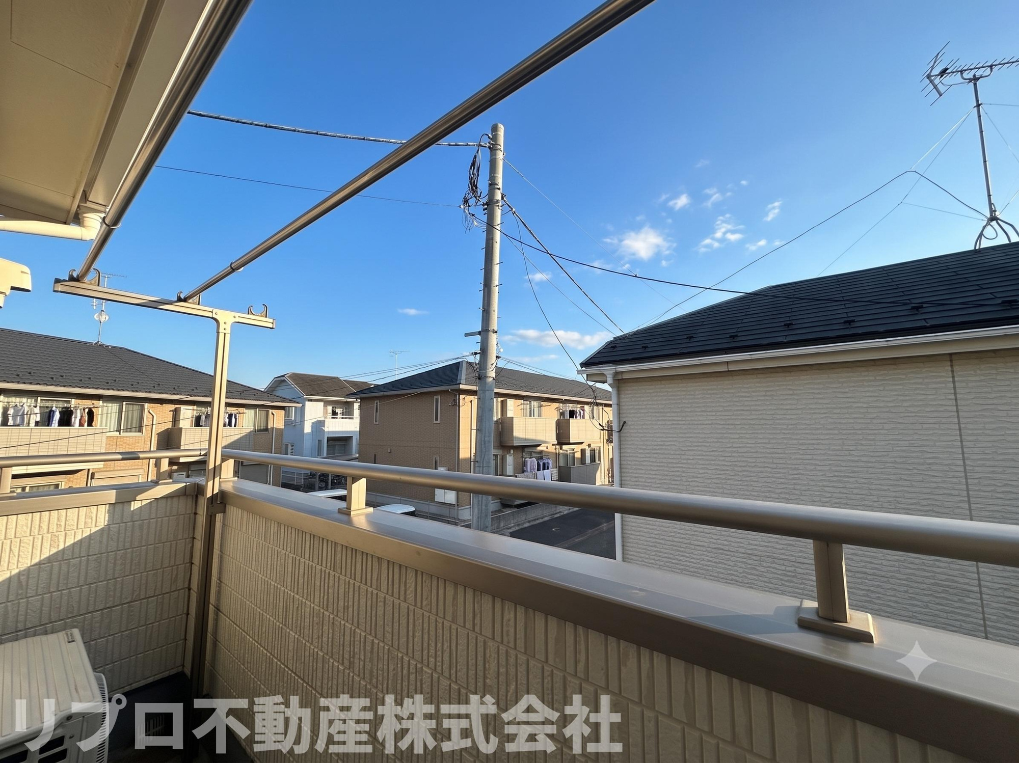 野田市山崎戸建てのバルコニー|南東向きバルコニー