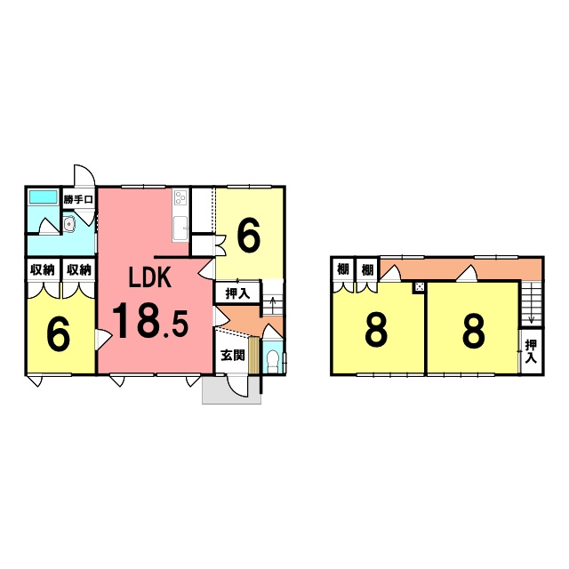 室蘭市小橋内町1丁目21-7,210，211　収益戸建　の間取り