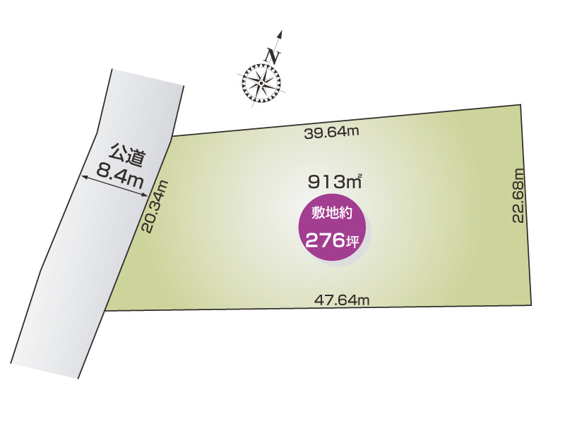 【比企郡川島町中山　区画図】