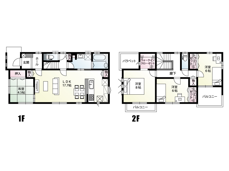 【みどり市笠懸町阿左美10区画　10号棟　間取り図】