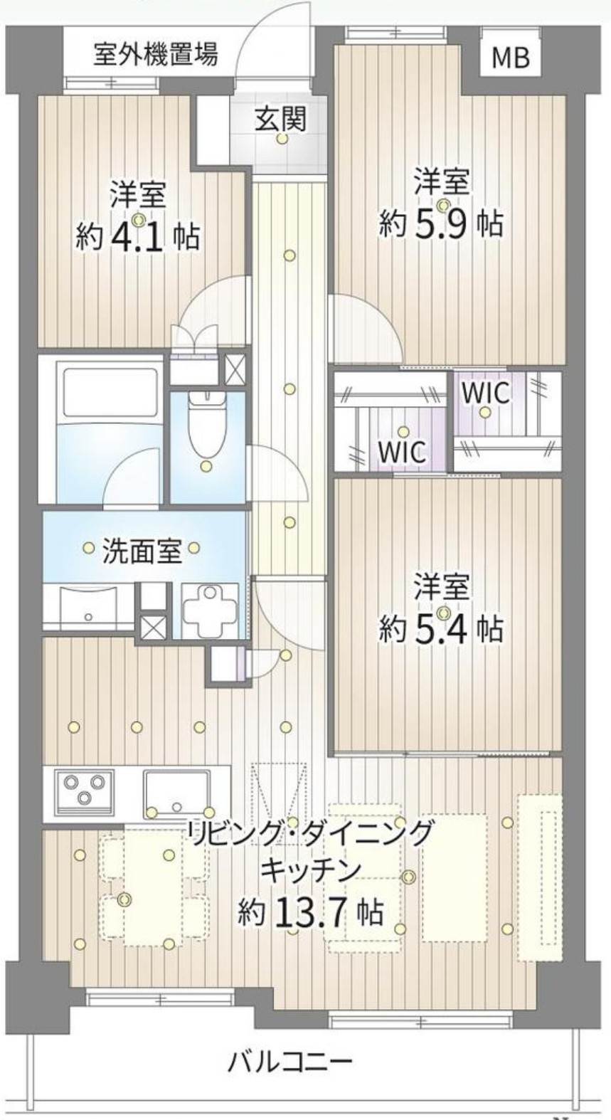 東急ドエル・アルス浦和根岸の間取り