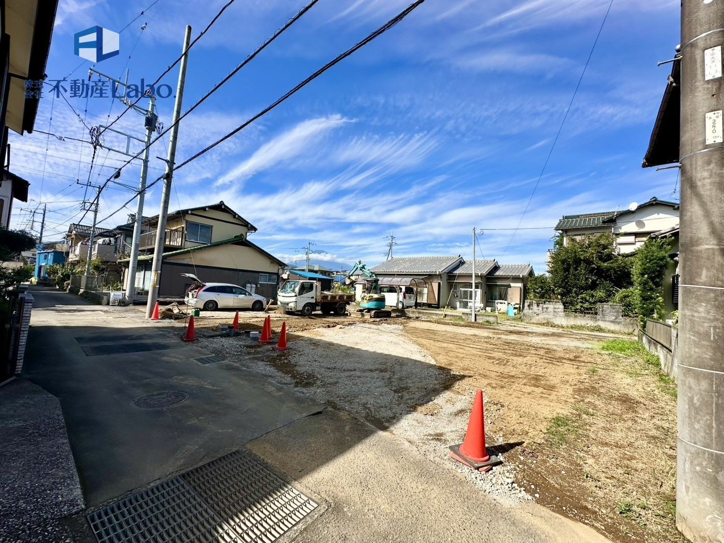 ブルーミングガーデン　裾野市茶畑　4期　全1棟の前面道路含む現地写真|●前面道路● 4ｍ以上の前面道路♪
