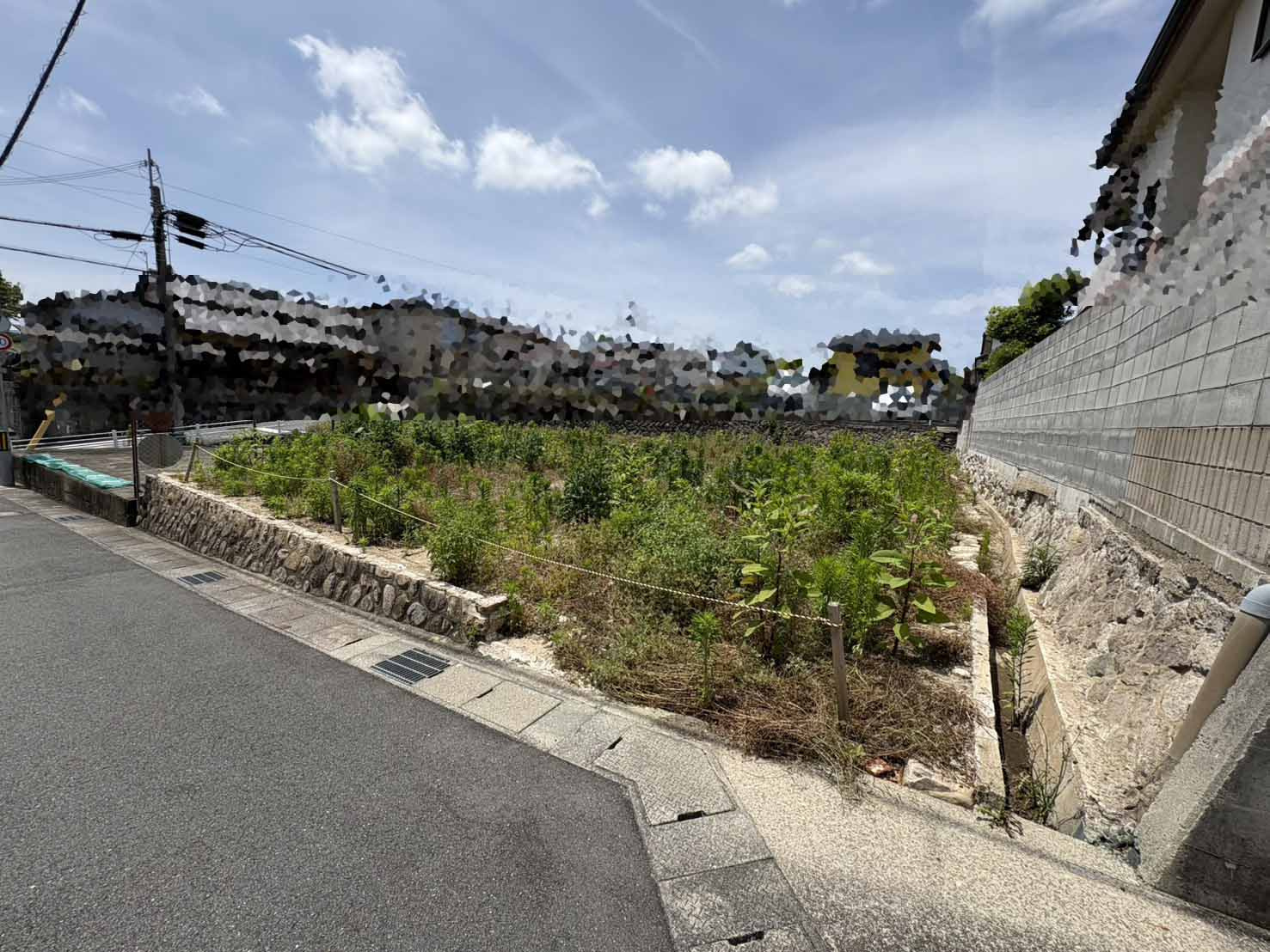 屋敷町更地の外観