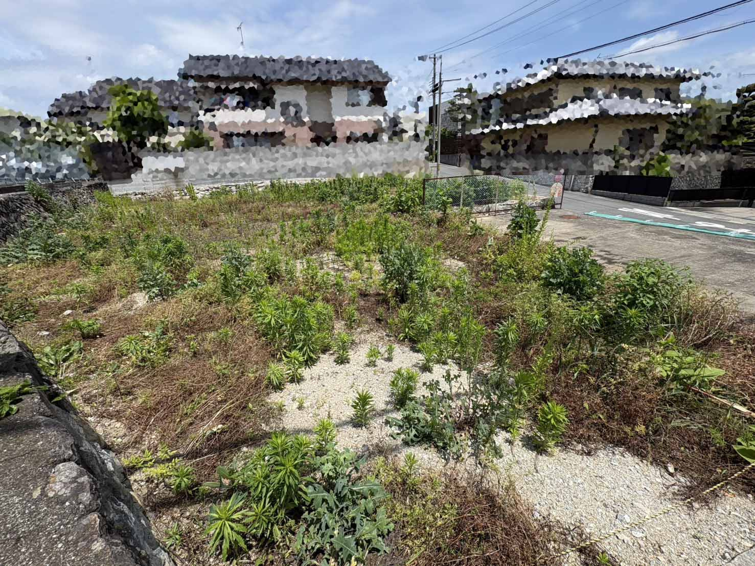 屋敷町更地の外観