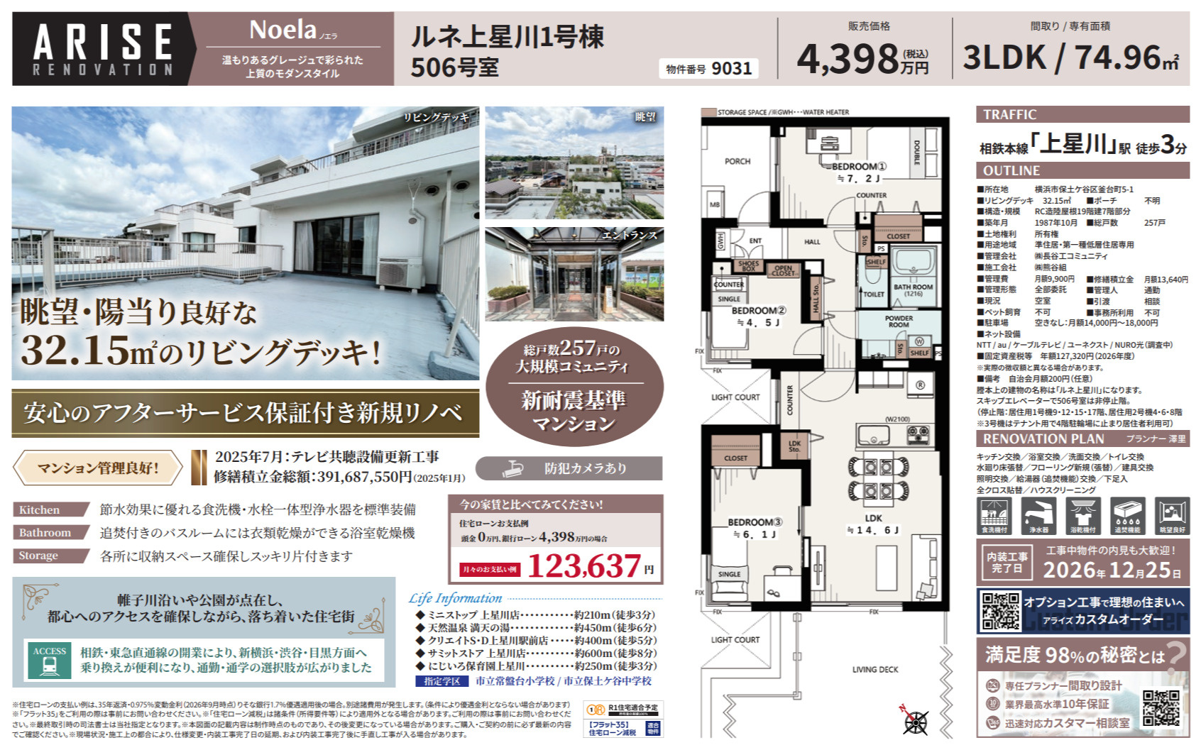 ルネ上星川1号棟の間取り