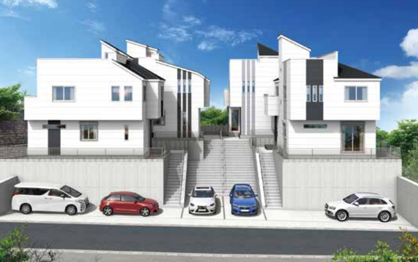 横浜市栄区上郷町 新築戸建て【仲介手数料無料】の外観パース