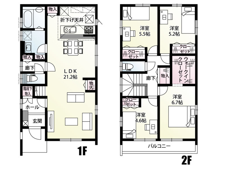 上尾市上平中央3丁目　19号棟　4LDK