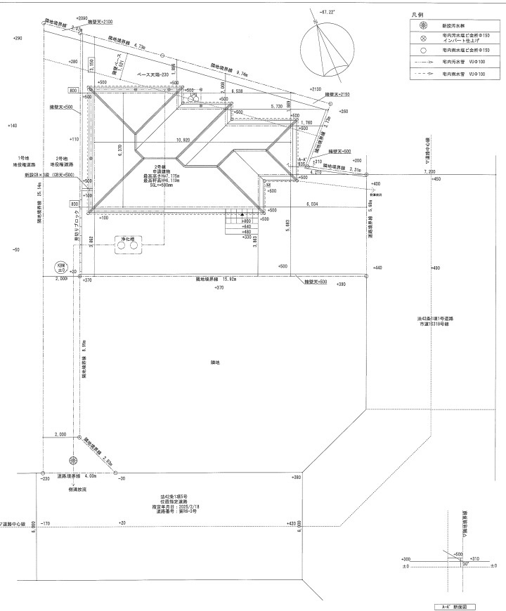 リーブルガーデン　沼津市西椎路　全2棟の区画図|●区画図●
前面道路も広く駐車もらくらくスムーズ♪