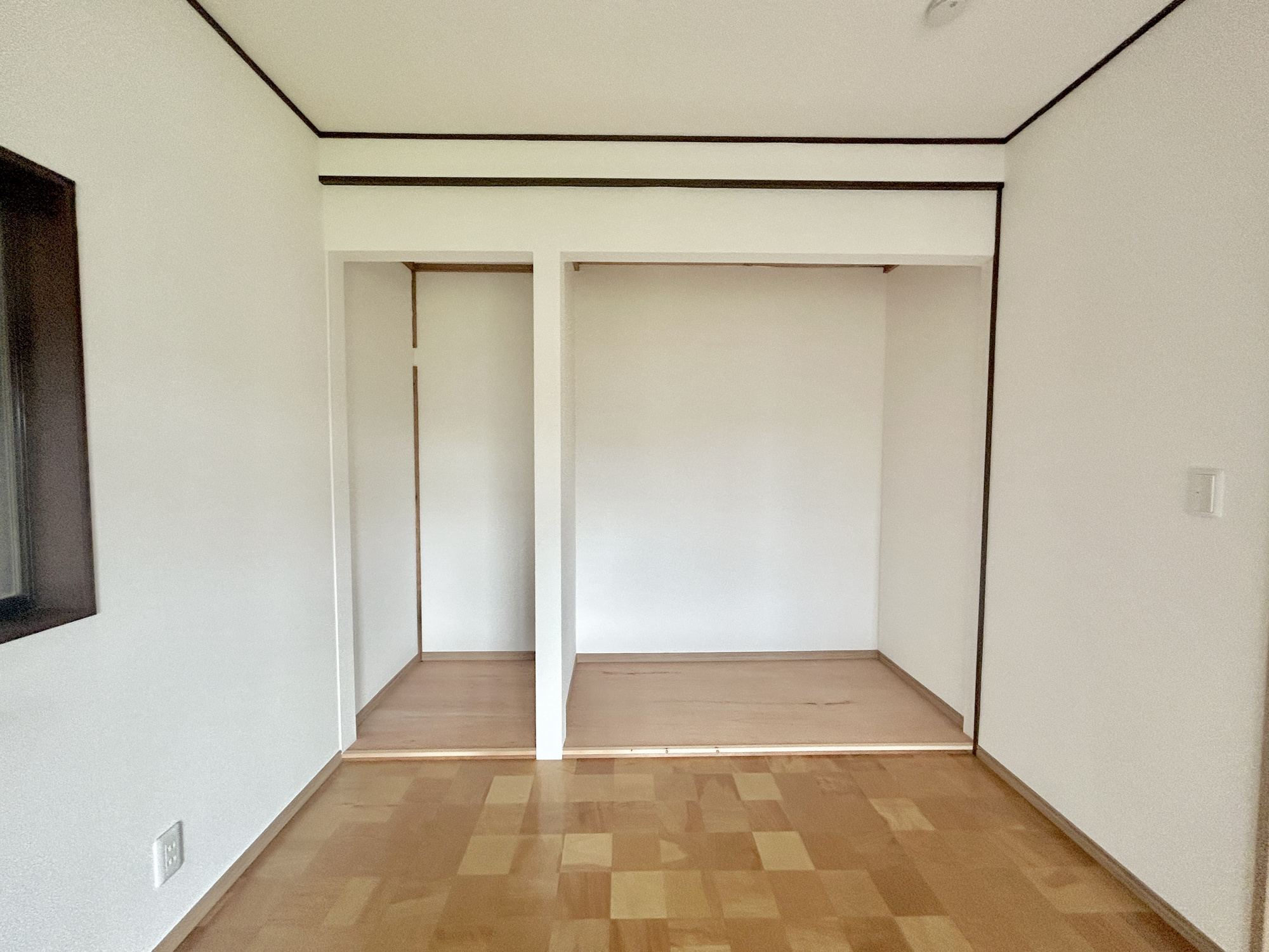 前橋市青柳町2期　中古住宅の収納|レイアウトを自由自在にカスタマイズ出来る機能的な収納が魅力！
奥行きもしっかりあるため、収納力の高さが魅力。季節モノや来客用のお布団など、お子様のおもちゃなど収納でき、お部屋にスペースを生まれます♪