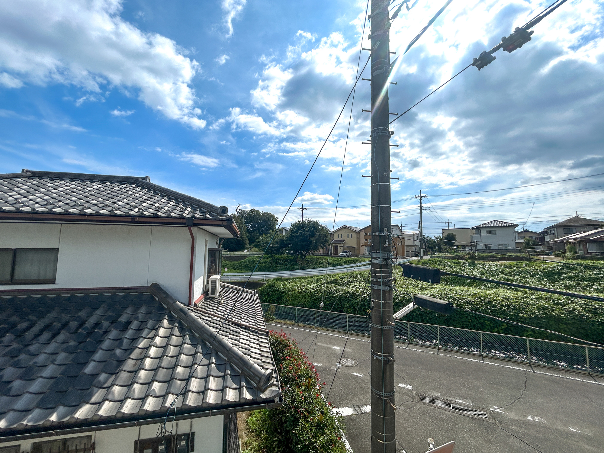 前橋市下大島町　中古住宅の展望|隣地との距離が確保されているので開放感のある眺望♪