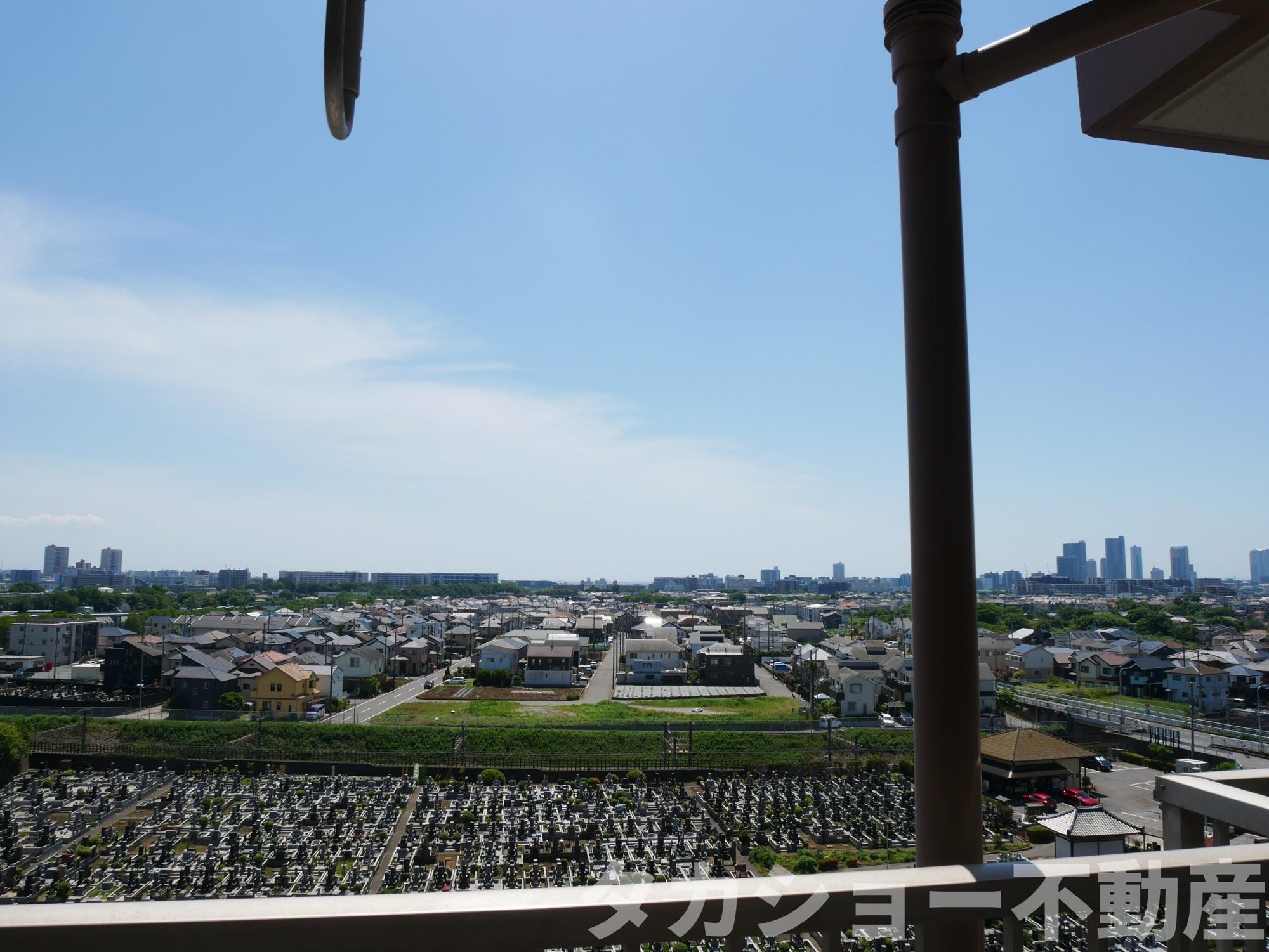 稲毛スカイマンションA棟の展望