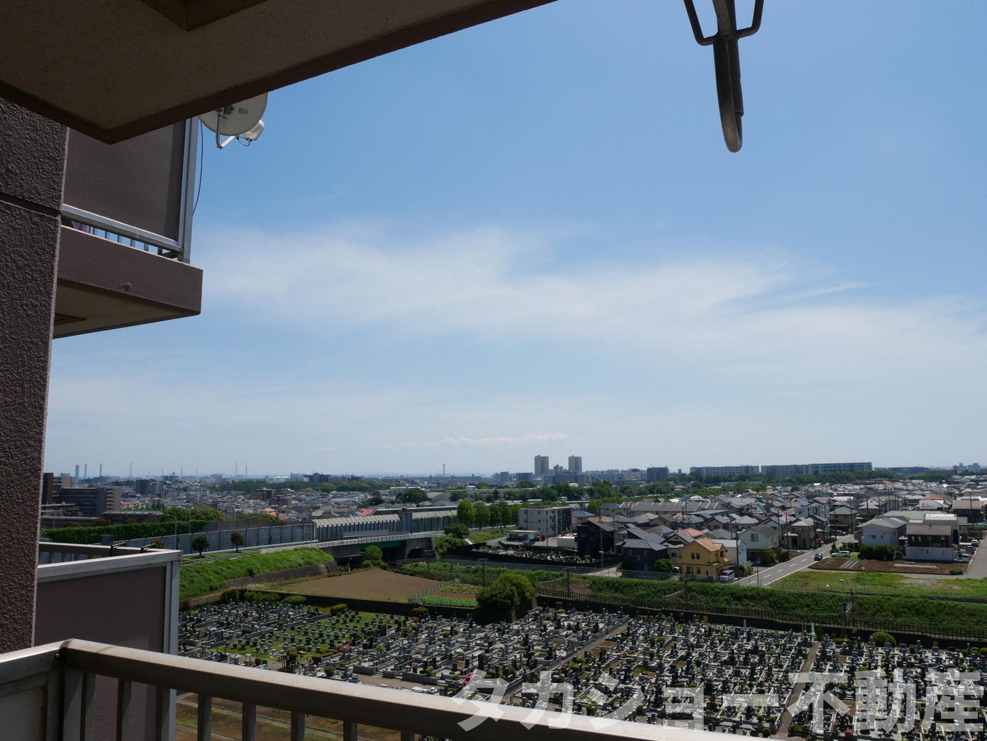 稲毛スカイマンションA棟の展望
