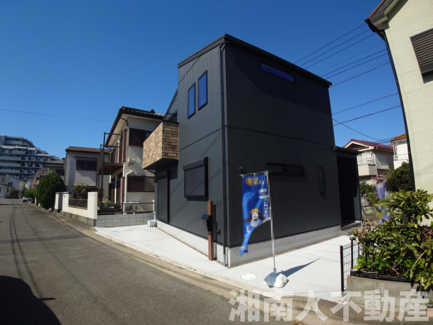 平塚市虹ヶ浜　新築戸建の前面道路含む現地写真|前面道路含む現地写真です