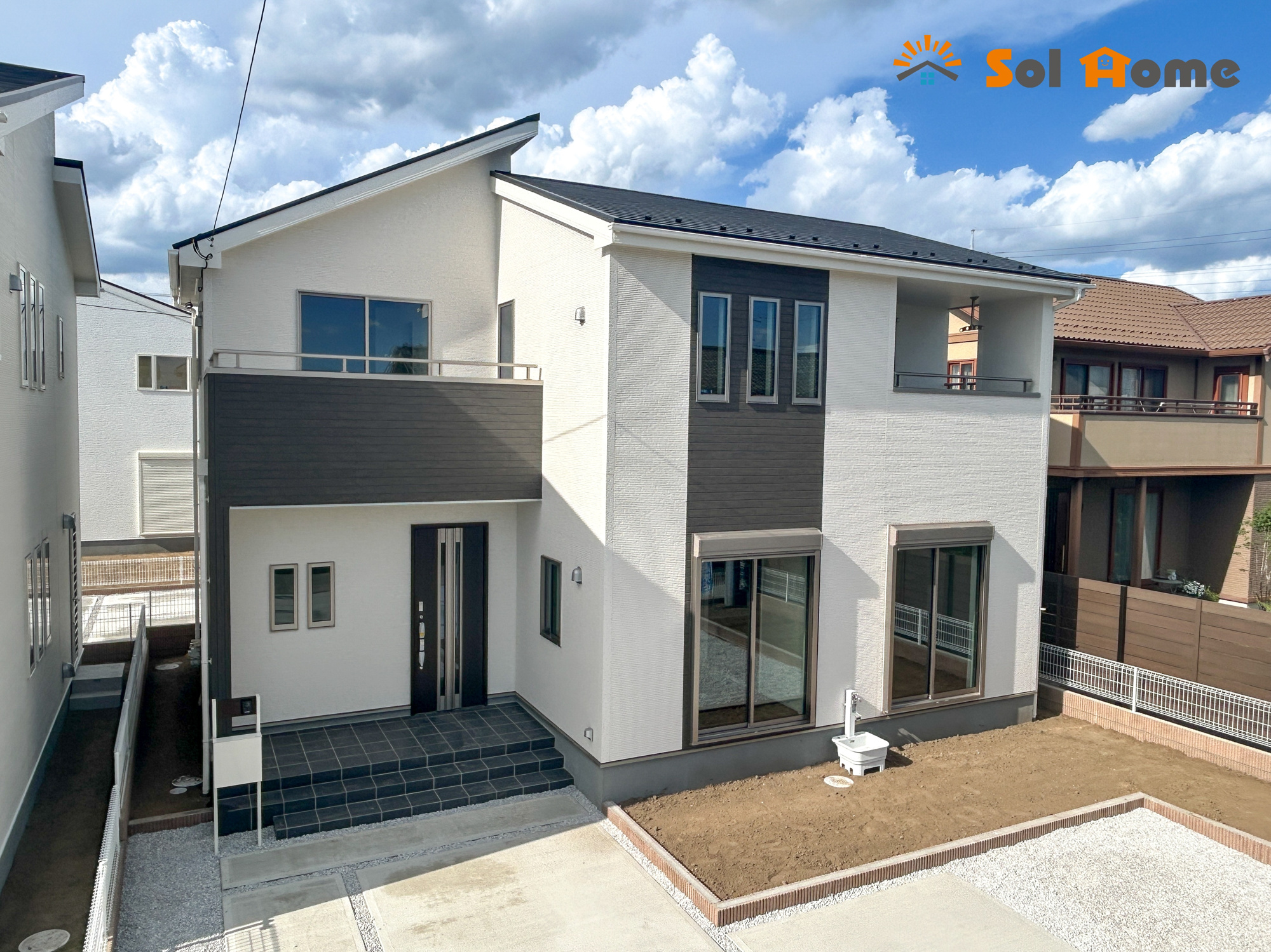 伊勢崎第3茂呂町　新築住宅全5棟の外観|◆本日のご案内も大歓迎です♪◆ 図面や写真では分からない部分を不動産のプロが丁寧にご説明いたします！！ 年中無休のソルホームはいつでもお問い合わせをお待ちしております♪