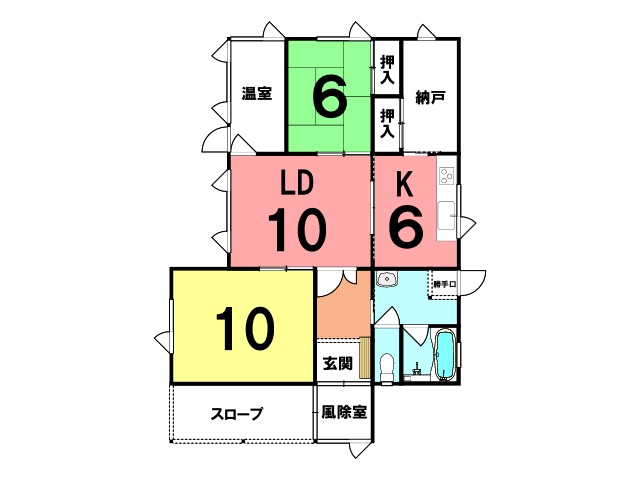 登別市若草町5丁目34-7　中古住宅の間取り