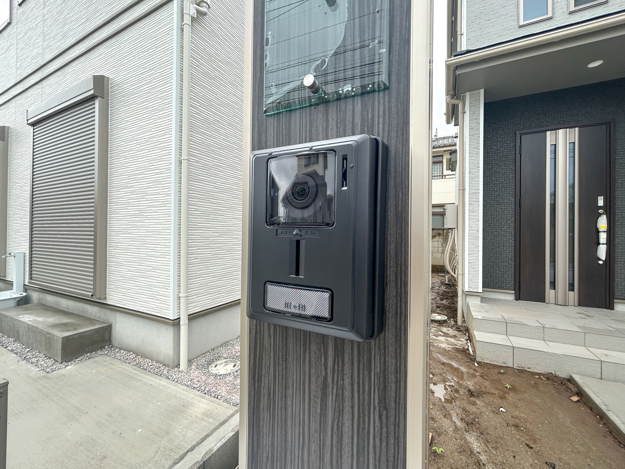 前橋市光が丘町　新築住宅全2棟の防犯設備|録画機能付きのインターフォンで防犯面も安心ですね♪

