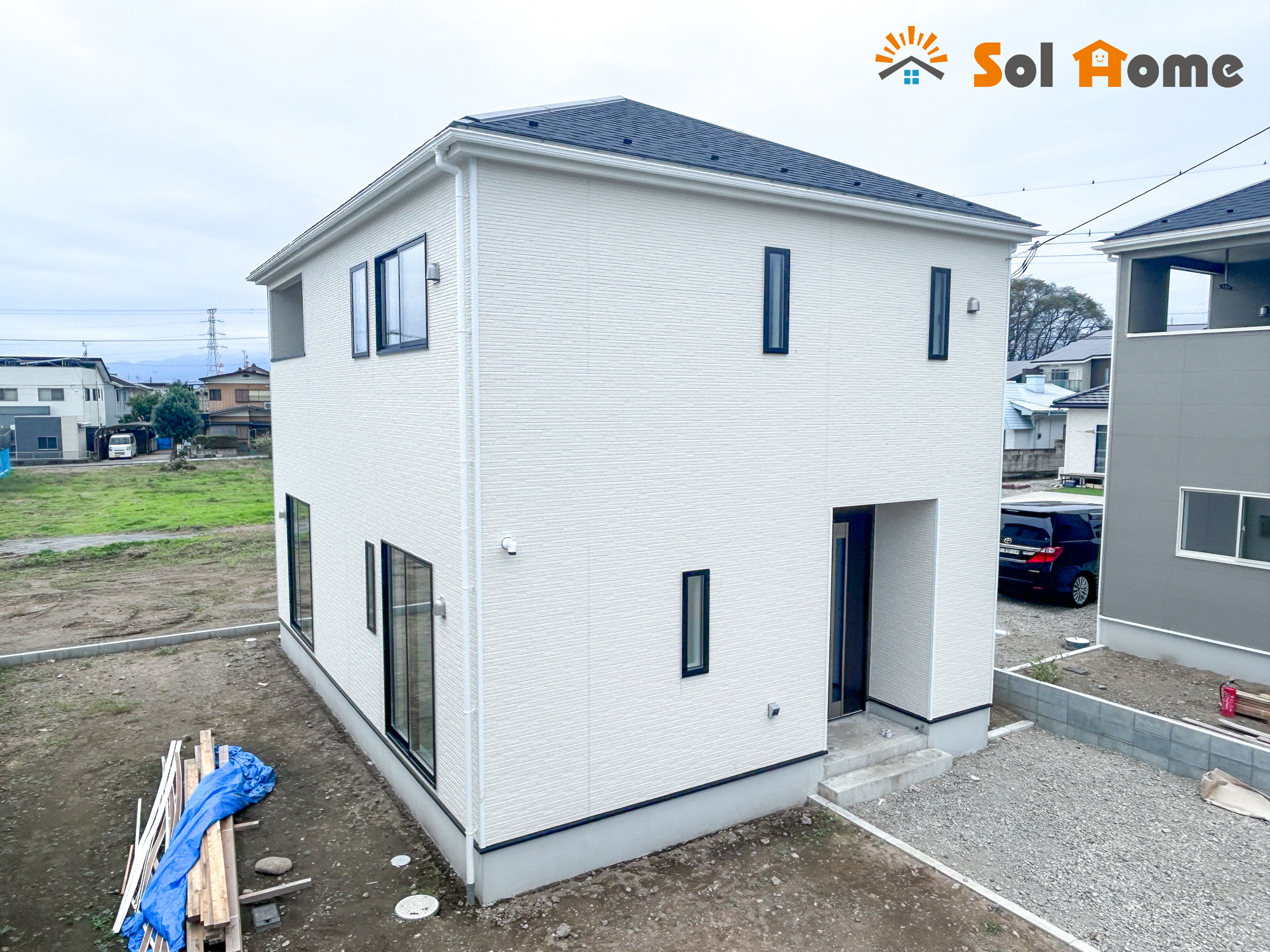 前橋市堀之下町第1　新築住宅全4棟の外観|◆本日のご案内も大歓迎です♪◆ 図面や写真では分からない部分を不動産のプロが丁寧にご説明いたします！！ソルホームはいつでもお問い合わせをお待ちしております♪