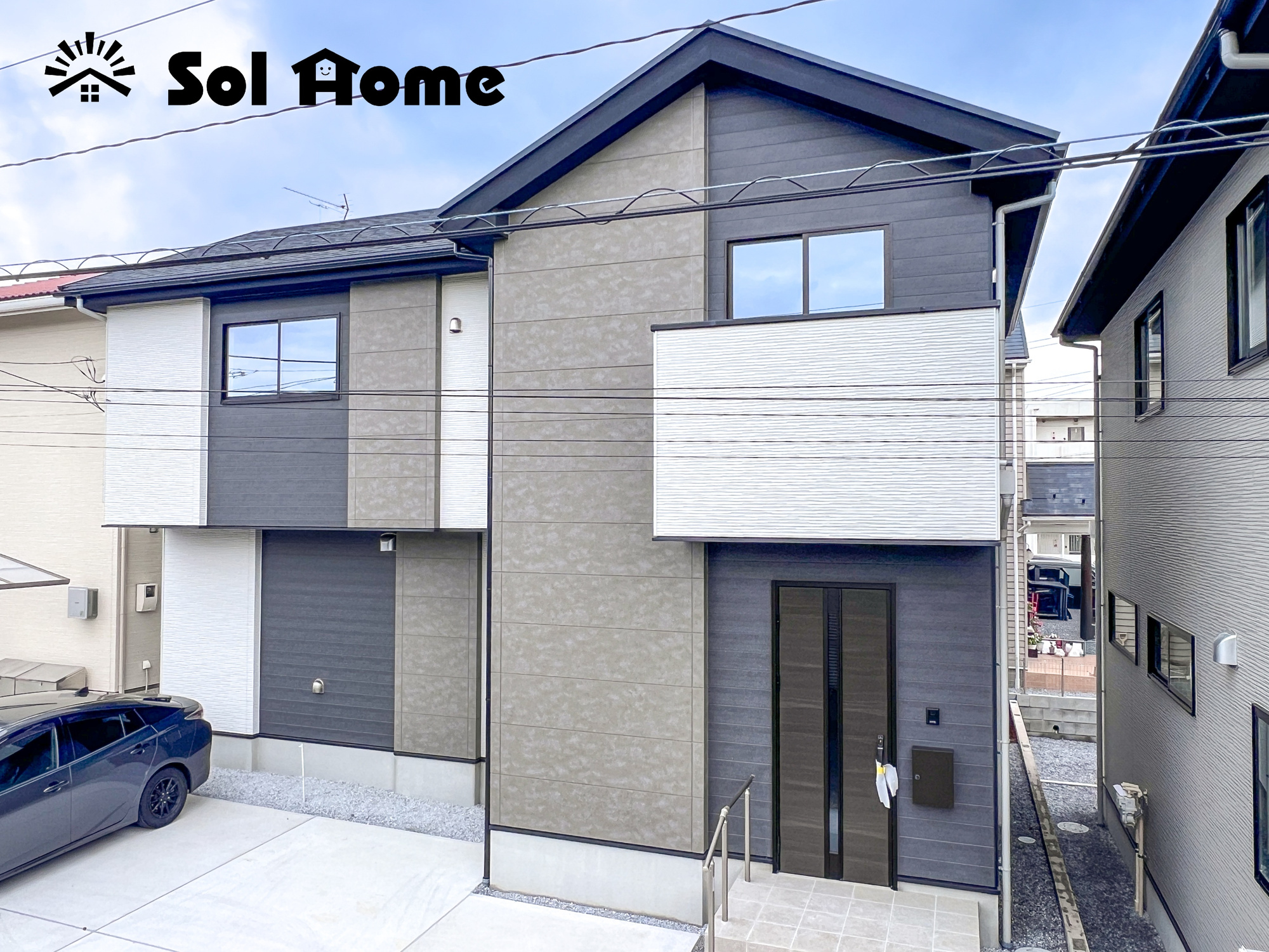 宇都宮市双葉５期　新築住宅全２棟の外観|◆本日のご案内も大歓迎です♪◆ 図面や写真では分からない部分を不動産のプロが丁寧にご説明いたします！！ 年中無休のソルホームはいつでもお問い合わせをお待ちしております♪