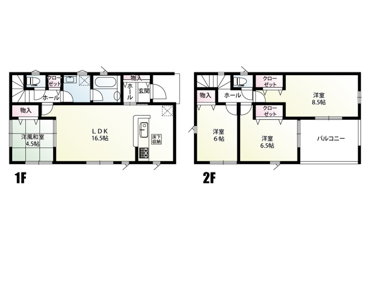 春日部市西宝珠花　新築一戸建　1号棟
