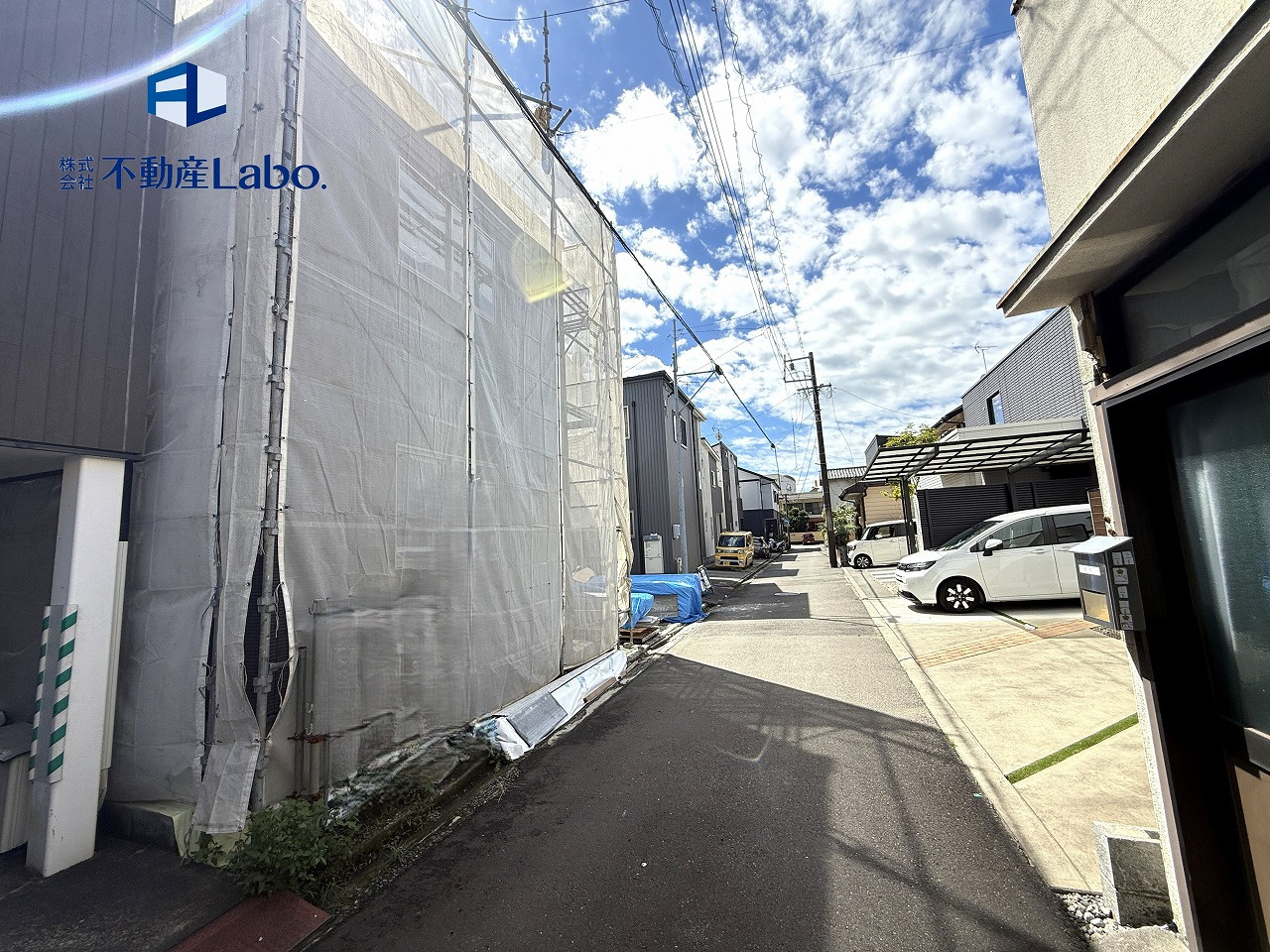 葵区井宮町４期　全1棟の前面道路含む現地写真|バロー等の商業施設が徒歩10分圏内にある生活に便利なエリア♪