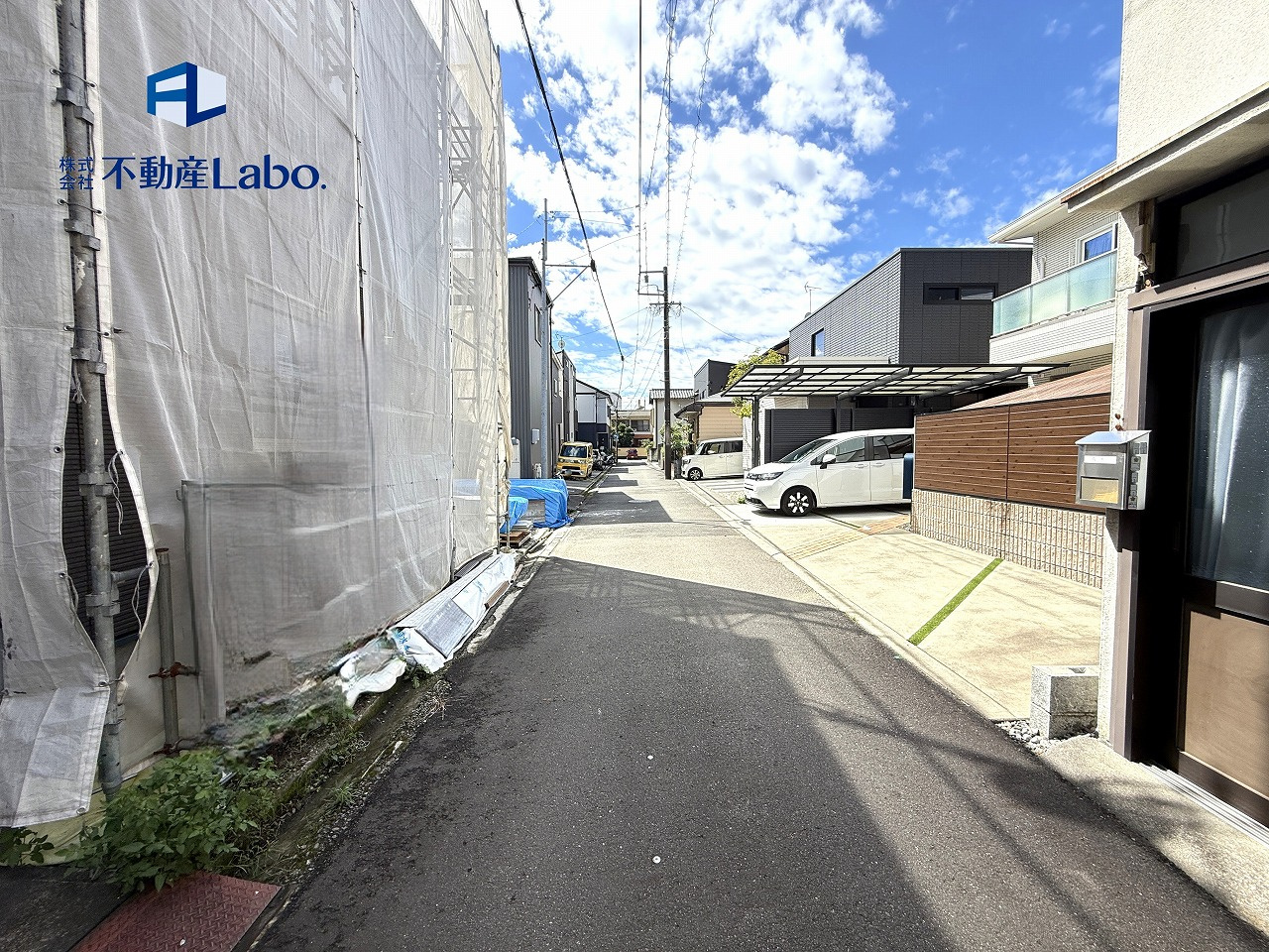 葵区井宮町４期　全1棟の外観|前面道路幅員4ｍ