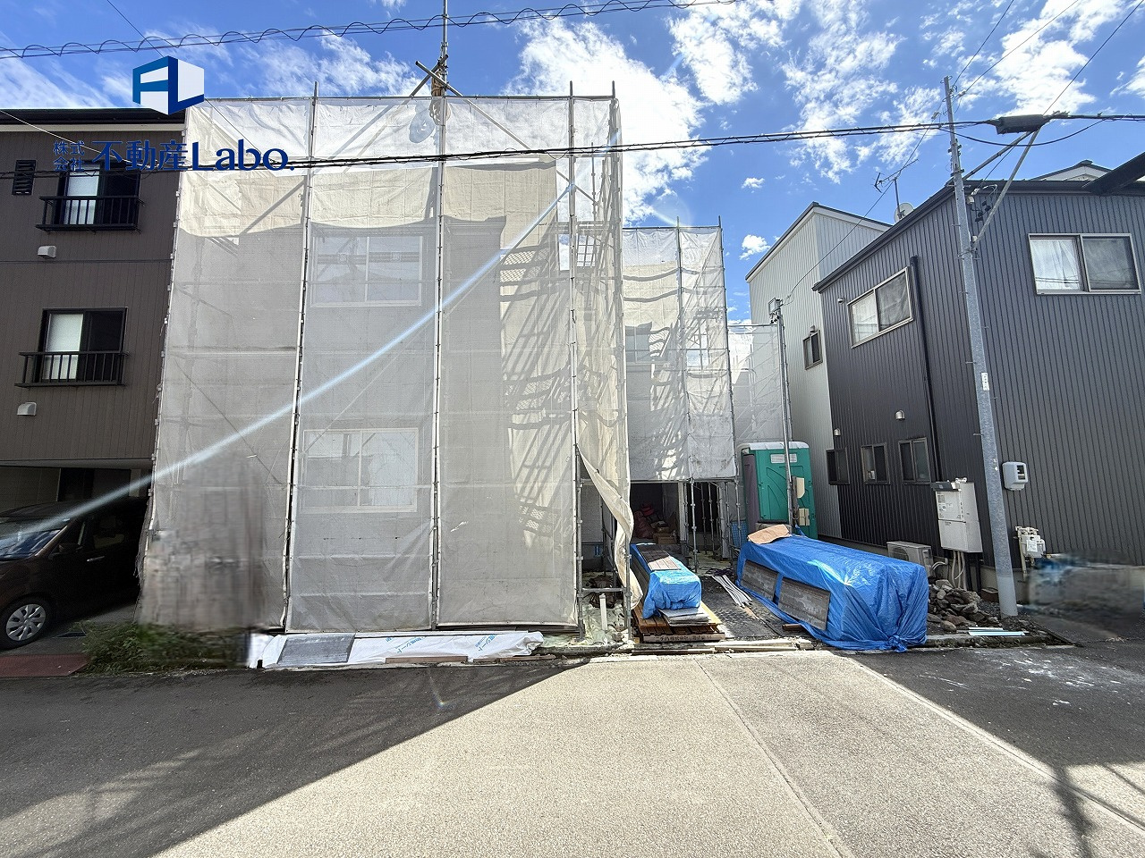 葵区井宮町４期　全1棟の外観|建築中の構造見学会も承っております♪