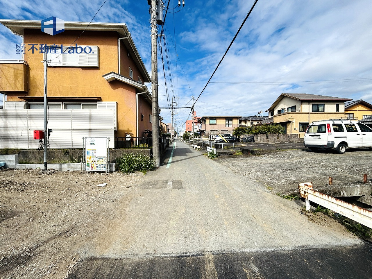 クレイドルガーデン　沼津市原　第22　全1棟の前面道路含む現地写真|「太陽光発電設備標準搭載」♪詳細は担当まで♪
