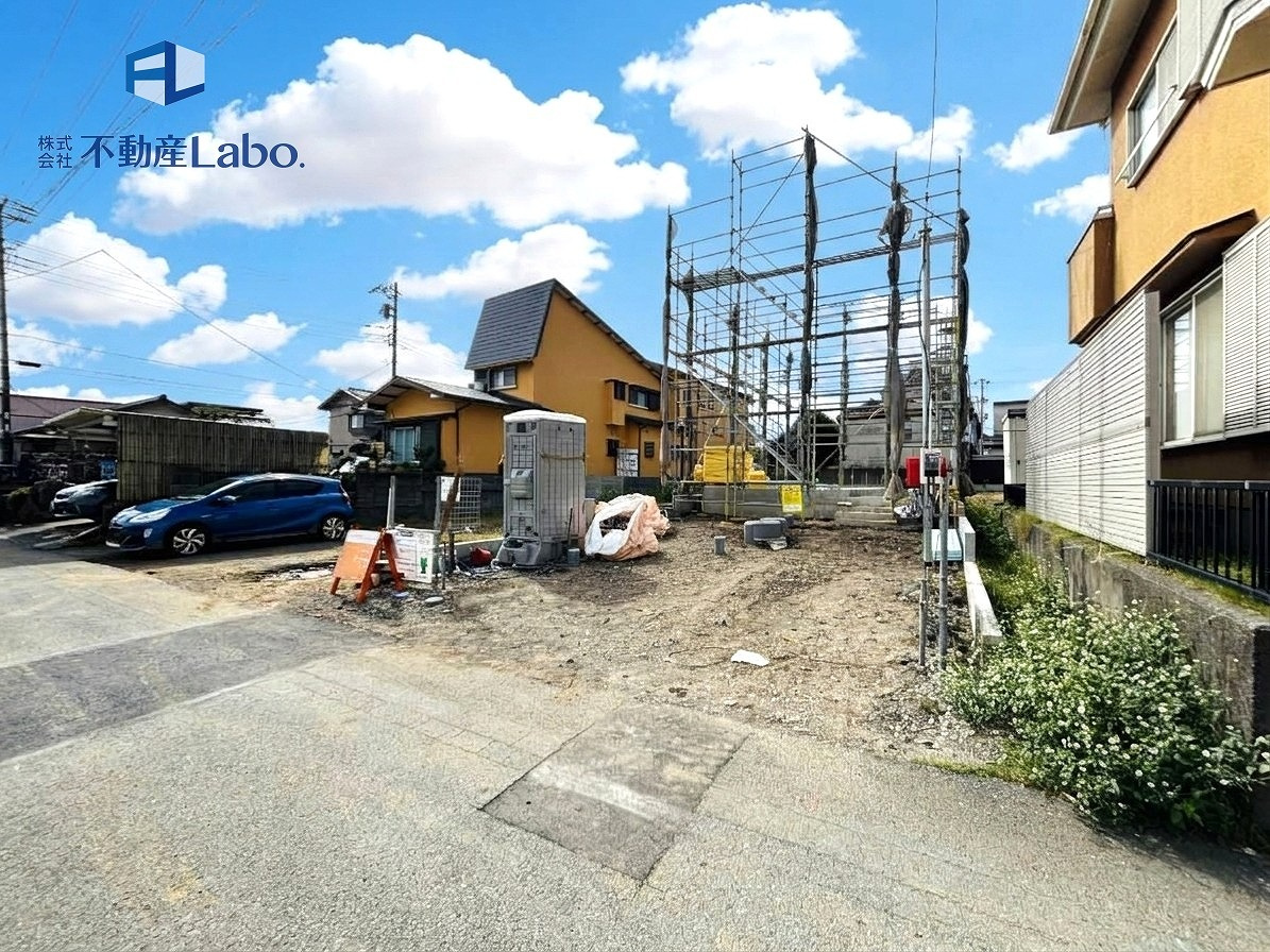クレイドルガーデン　沼津市原　第22　全1棟の外観|南東側からのお写真です♪
駐車場とは別にプライベートな広々としたお庭スペースもあります♪