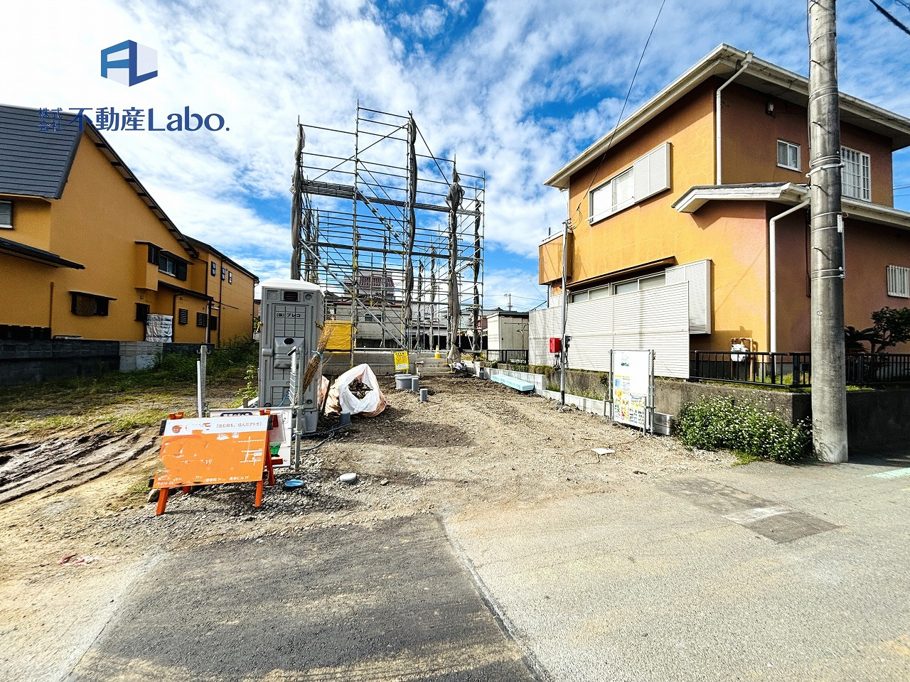 クレイドルガーデン　沼津市原　第22　全1棟の前面道路含む現地写真|前面道路西側からのお写真です♪