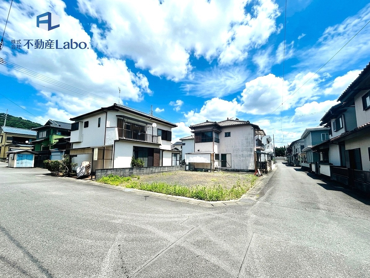 クレイドルガーデン　清水区蒲原　第11　全1棟の前面道路含む現地写真|圧迫感の無い開放的な角地♪