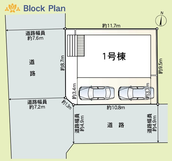 クレイドルガーデン　清水区蒲原　第11　全1棟の区画図|区画図