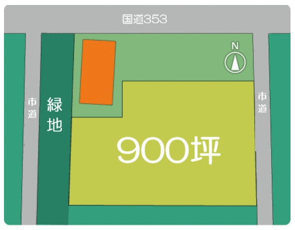 前橋市鼻毛石町の売地の土地図|◇土地広々1400坪！分割販売可能！◇