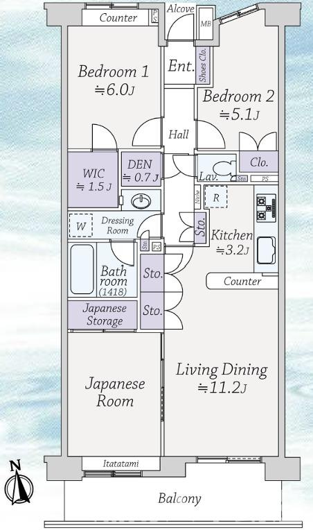 グレーシア湘南ライフタウンの間取り