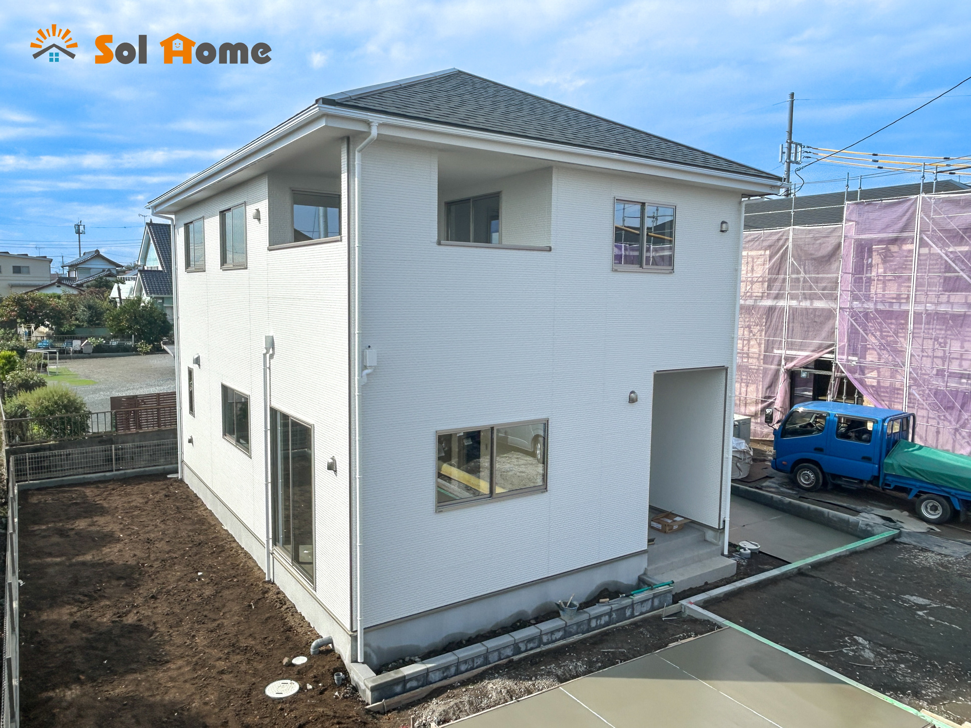玉村町福島2期　新築住宅全4棟の外観|◆本日のご案内も大歓迎です♪◆ 図面や写真では分からない部分を不動産のプロが丁寧にご説明いたします！！ソルホームはいつでもお問い合わせをお待ちしております♪