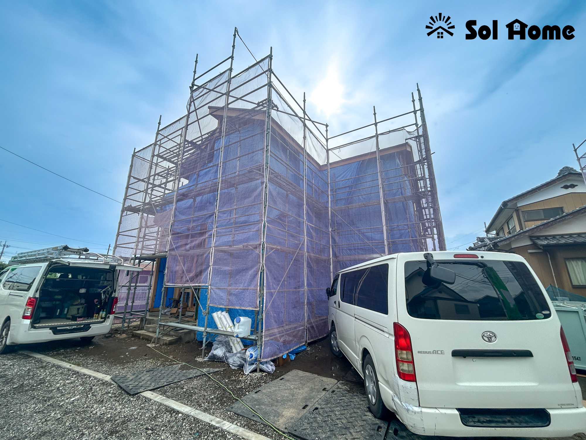 伊勢崎市北千木町1期　新築住宅全2棟の外観|◆本日のご案内も大歓迎です♪◆ 図面や写真では分からない部分を不動産のプロが丁寧にご説明いたします！！ソルホームはいつでもお問い合わせをお待ちしております♪
