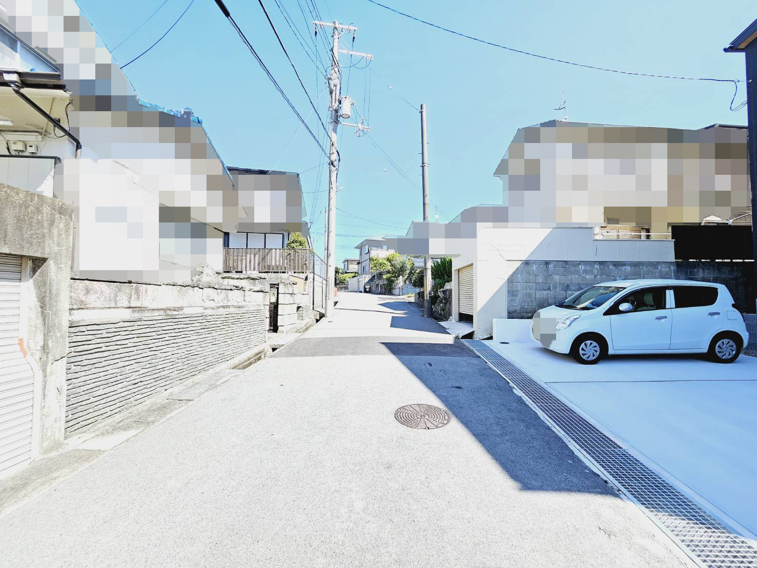 友が丘６丁目新築戸建の前面道路含む現地写真