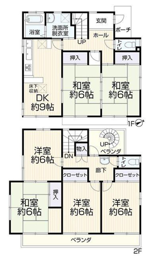 横浜市南区中里4丁目 中古戸建て【仲介手数料無料】の間取り