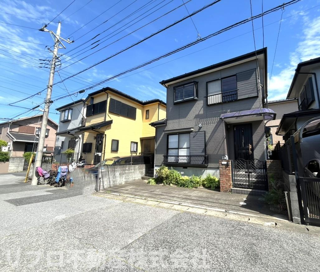 我孫子市台田３丁目戸建ての前面道路含む現地写真|前面道路は北西側公道６．０mとなります