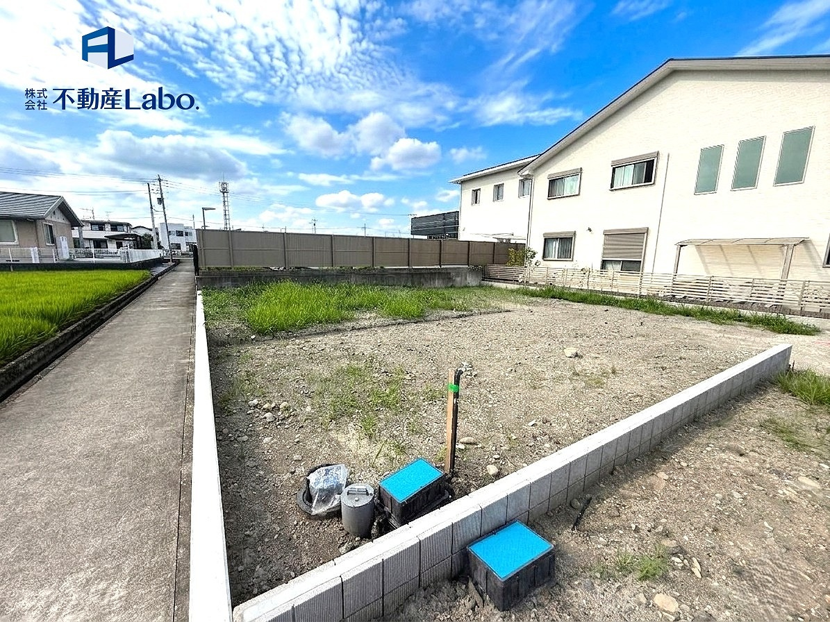 クレイドルガーデン　富士市森島第16　全2棟の外観|＜1号棟 建設地＞
南側から撮影