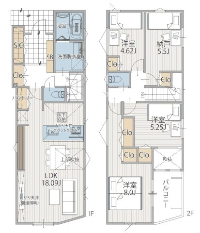 横浜市戸塚区戸塚町 新築戸建て【仲介手数料無料】の間取り