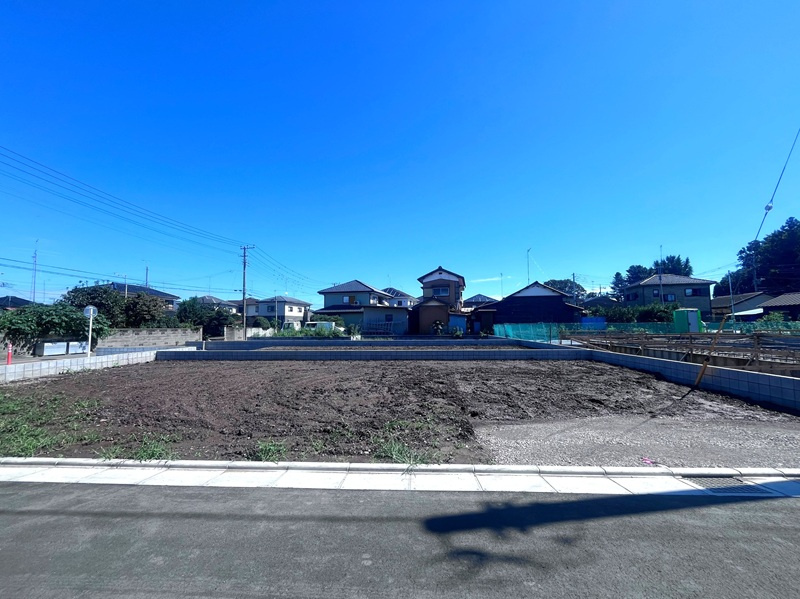 行田市桜町２丁目７区画　現地写真　１号地　造成完了！
